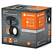 Ledvance Foco de pared Cork (3,4 W, L x An x Al: 9 x 12,6 x 10,1 cm, Negro, GU10, 1 ud.) | BAUHAUS