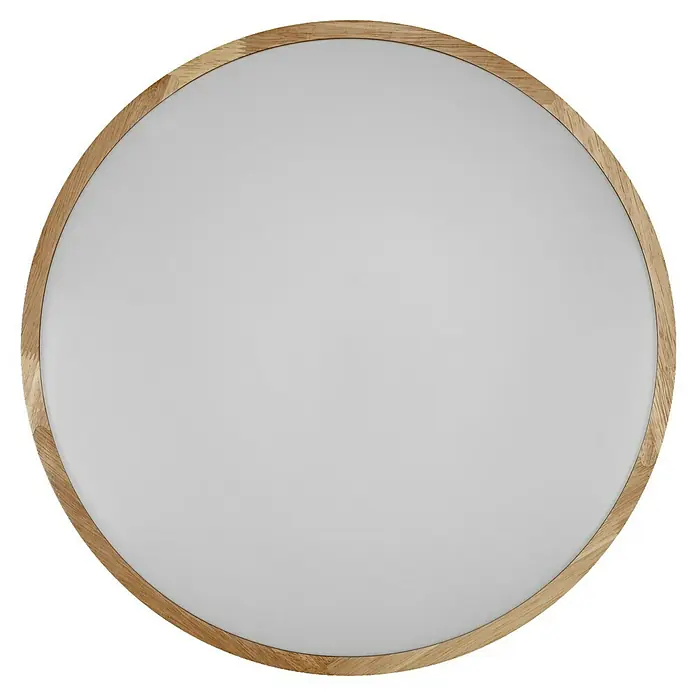 Osram Orbis LED-Deckenleuchte rund Woodburry - 16 W, Ø x H: 30 x 6,5 cm, Holzdekor, Warmweiß - Runde Deckenleuchte mit einem Holzrahmen, der eine gemütliche Atmosphäre schafft und das Licht sanft streut.