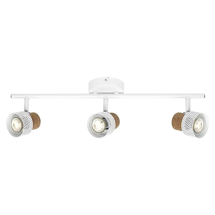 Osram Wandstrahler Spot Cork - 10,2 W, L x B x H: 57,7 x 10 x 13,6 cm, Weiß, GU10, 3 Stk. - Strahler in Weiß mit drei Leuchten. Das moderne Design der Lampe ist ein echter Hingucker.