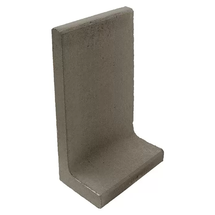 Diephaus L-Stein - 100 cm, 50 cm, Stärke: 7 cm, Anthrazit - L-förmiger dunkelgrauer Betonrandstein mit strukturierter Oberfläche.