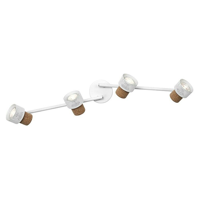 Osram Foco de pared Cork (13,6 W, L x An x Al: 81,3 x 10 x 14,5 cm, Blanco, GU10, 4 ud.) | BAUHAUS