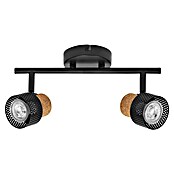 Ledvance Foco de pared Cork (6,8 W, L x An x Al: 33,8 x 10 x 13,6 cm, Negro, GU10, 2 ud.) | BAUHAUS