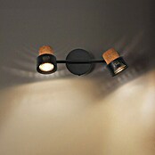 Ledvance Foco de pared Cork (6,8 W, L x An x Al: 33,8 x 10 x 13,6 cm, Negro, GU10, 2 ud.) | BAUHAUS