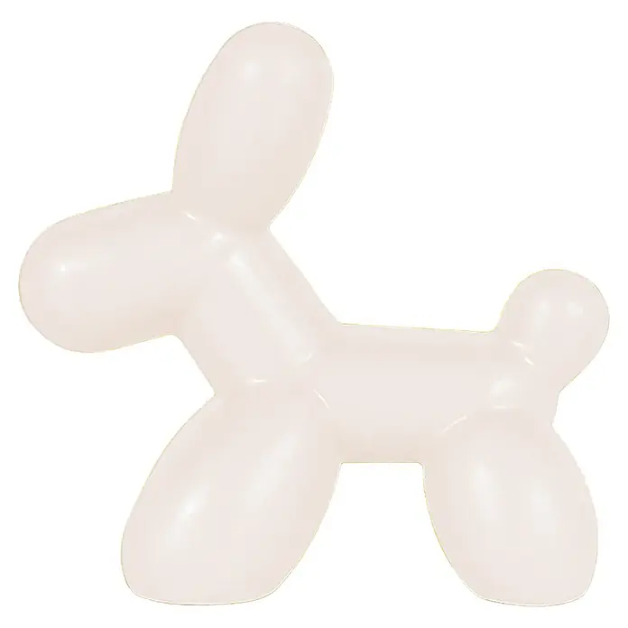 Ambientador de coche Little Dog - New Car, Blanco - Imagen de un elegante perro globo blanco. ¡Una decoración perfecta para cualquier habitación y un verdadero atractivo!