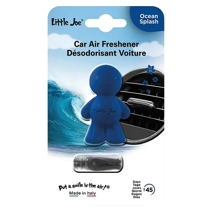 Ambientador de coche Little Joe - Ocean, Azul - Ambientador para coche Little Joe Ocean Splash con una fragancia que dura hasta 45 días.