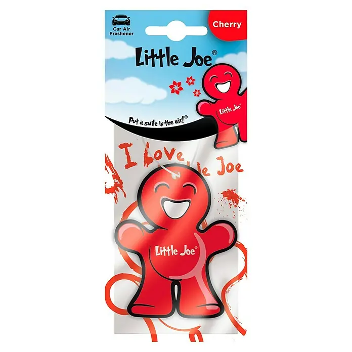 Ambientador de coche Little Joe - Cherry, Rojo, 8 sem. - Un ambientador de coche, Little Joe Cherry, que proporciona un aroma agradable a cereza y una sonrisa a tu coche.