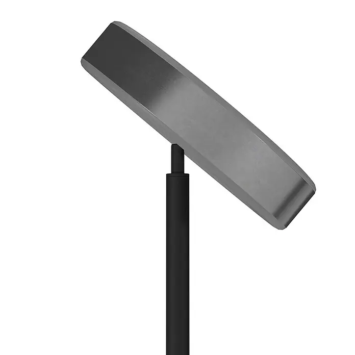 Tween Light LED-Stehleuchte Orlando - Höhe: 180 cm, Sandschwarz, Chrom, Warmweiß - Stylische LED-Stehlampe in Silber und Schwarz. Perfekt für modernes Wohnen, bietet sie angenehmes Licht und elegantes Design.