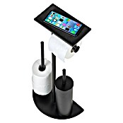 Wenko WC-Bürstengarnitur Cosenza Neo 4in1 (Stahl, Schwarz) | BAUHAUS