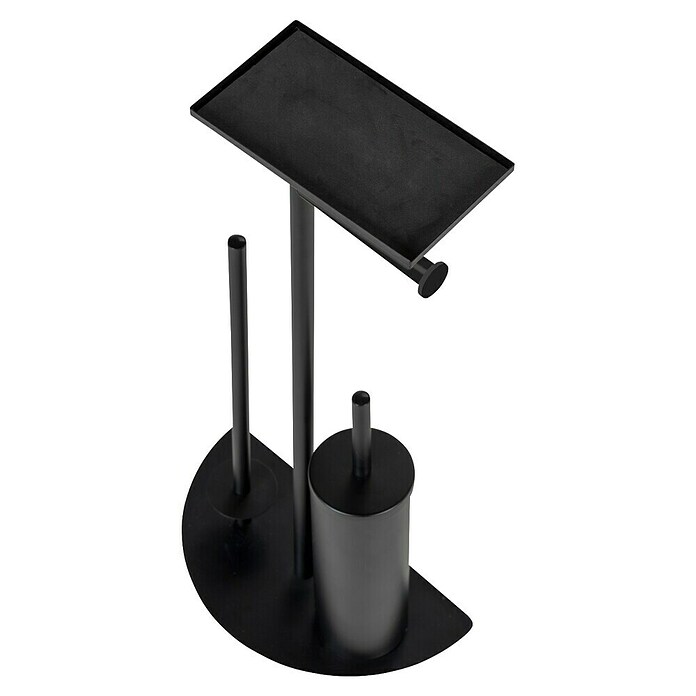 Wenko WC-Bürstengarnitur Cosenza Neo 4in1 (Stahl, Schwarz) | BAUHAUS
