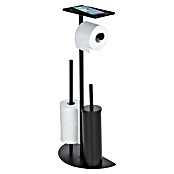 Wenko WC-Bürstengarnitur Cosenza Neo 4in1 (Stahl, Schwarz) | BAUHAUS