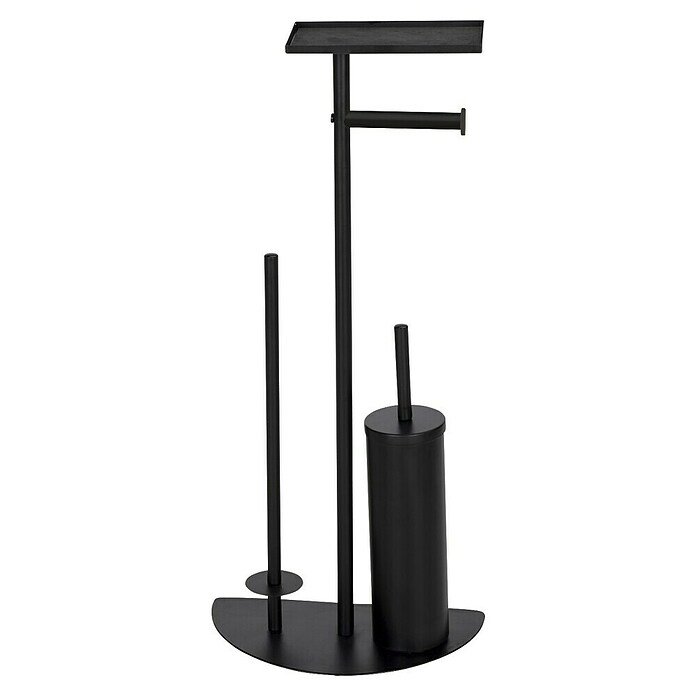 Wenko WC-Bürstengarnitur Cosenza Neo 4in1 (Stahl, Schwarz) | BAUHAUS
