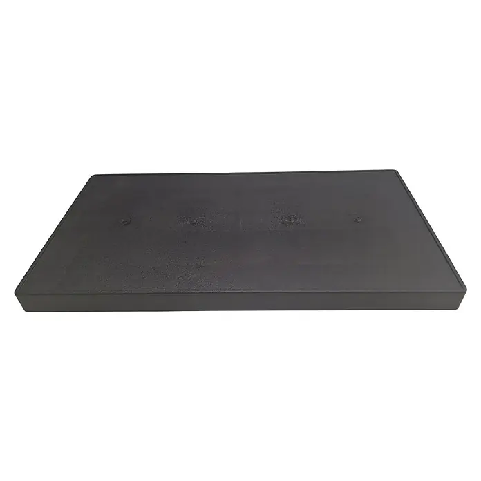 Terry Balda adicional - Específico para: Armarios JLine y CLine - Caja de plástico negra rectangular con superficie ligeramente texturizada, ideal para almacenar y organizar diversos objetos.