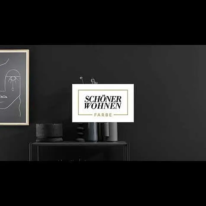 SCHÖNER WOHNEN-Farbe Wandfarbe Trendfarbe - New Black, Matt, 2,5 l, Konservierungsmittelfrei - Ruhiges Gefhl fr zuhause durch neue Wandfarbe | SCHNER WOHNEN Trendfarbe New Black