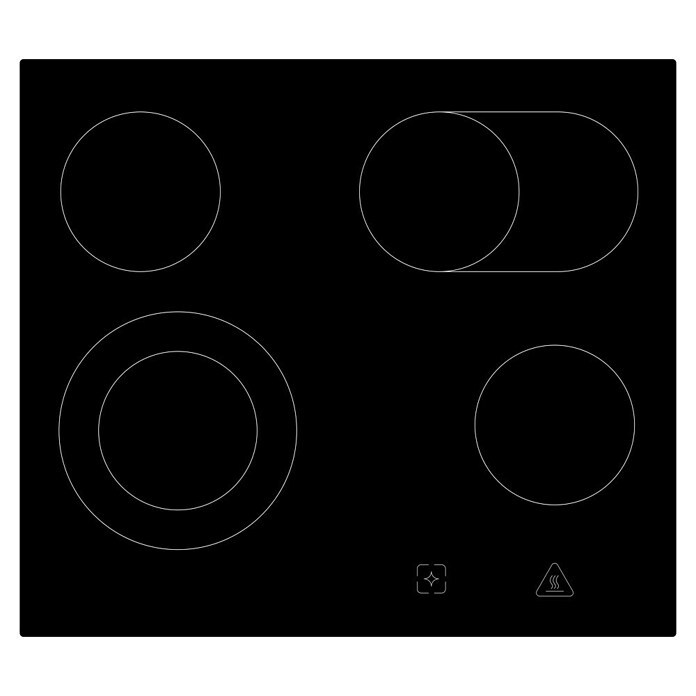 Respekta Einbauherd-Set Jamie (Anzahl Beheizungsarten: 7 Stk., Schwarz, Volumen Backofen: 72 l) | BAUHAUS