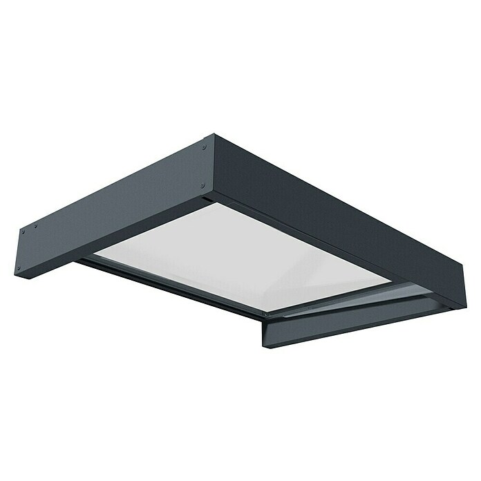 Palram – Canopia Pultvordach Sophia (120 x 80 x 17 cm, Anthrazitgrau) | BAUHAUS