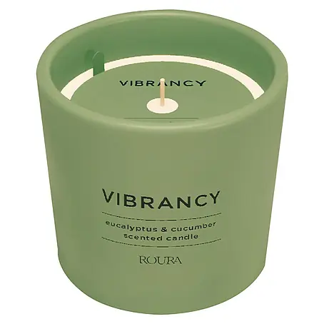 Vaso con vela Vibrancy