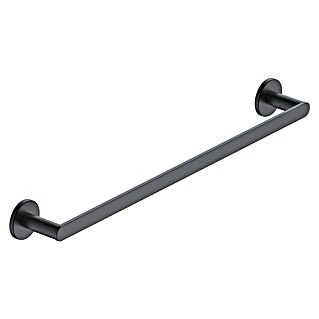Camargue Lhotse Toallero de barra (Ancho: 50 cm, Negro)