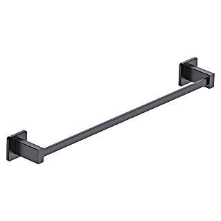 Camargue Makalu Toallero de barra (Ancho: 50 cm, Negro)
