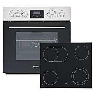 Respekta Einbauherd-Set Jean (Anzahl Beheizungsarten: 9 Stk., Volumen Backofen: 67 l, Schwarz)
