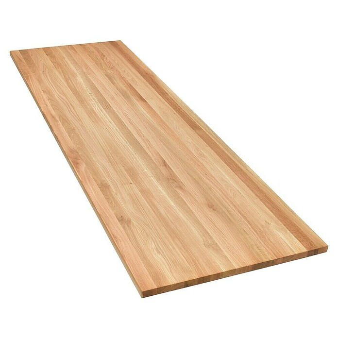 Exclusivholz Delovna plošča Rustic  (Hrast, 200 x 63,5 x 2,6 cm) | 5378 - Arbeitsplatten massiv ohne Zuschnitt | GDDF - Arbeitsplatten | GDD - Zuschnitt/KST/Umleimer | GD - Zuschnitt | G - Holz/Bauelem | BAUHAUS