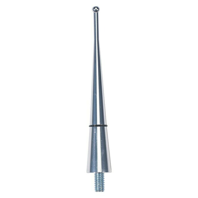 Antena de aluminio (Longitud: 9 cm, Cromo)