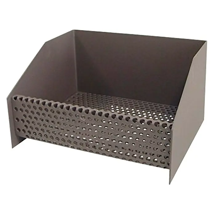 Imex El Zorro Cesta quemador de pellets - An x Al: 25 x 17 cm, Gris - Cesta de alambre gris con agujeros y paredes laterales elevadas, ideal para almacenamiento y organización.