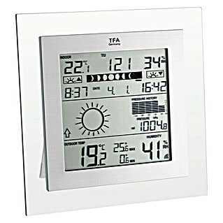 TFA Dostmann Estación meteorológica inalámbrica BTHR Sensor TH (Digital, Ancho: 12,8 cm, Negro)