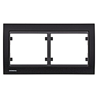Siemens Delta Iris Marco (Negro, x 2, Aluminio, Montaje en la pared)