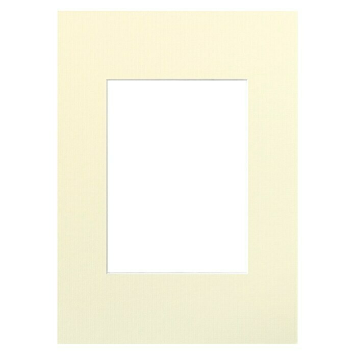 Nielsen Passepartout White CoreBisquit, L x B: 21 x 29,7 cm, Bildformat: 13 x 18 cm Front View