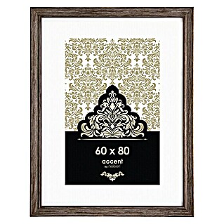 Accent Holzrahmen Vintage (60 x 80 cm, Braun)