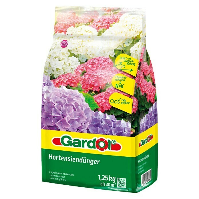 Gardol Hortensiendünger (1,25 kg, Inhalt ausreichend für ca.: 30 m², Wiederverschließbar)