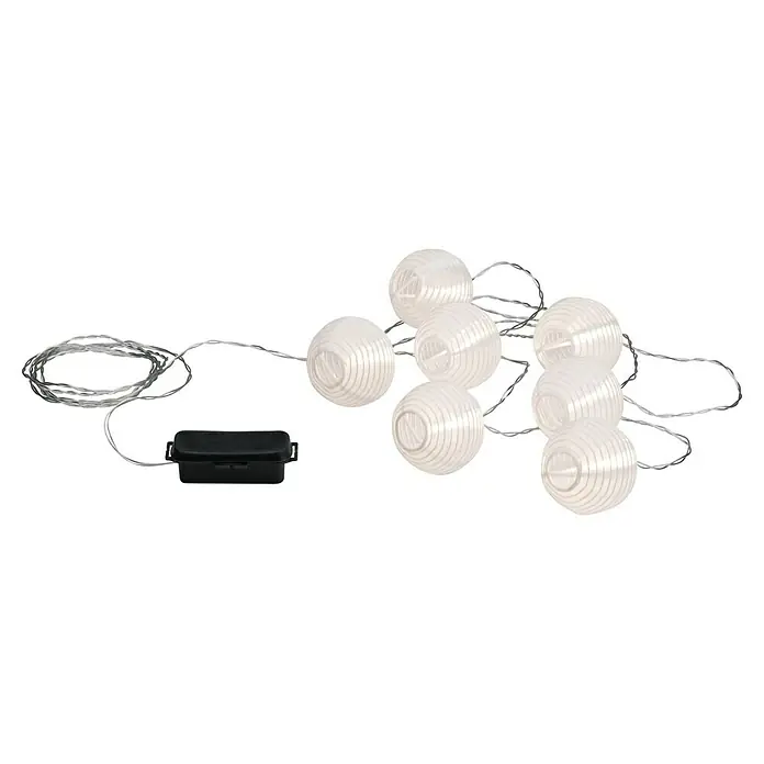 Paulmann Guirnalda luminosa LED Lampion - 3,6 m, Para exterior - Guirnalda de luces con farolillos de papel redondos decorativos, ideal para crear un ambiente acogedor en interiores.