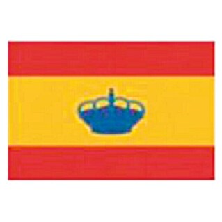 Bandera adhesiva España con corona (13,3 x 21 cm)