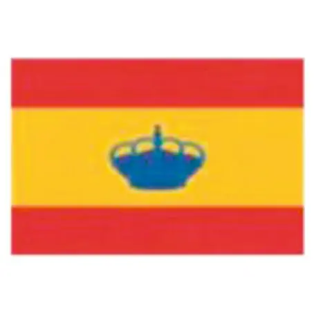 Bandera adhesiva España con corona