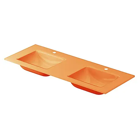 Lavabo doble Cristal