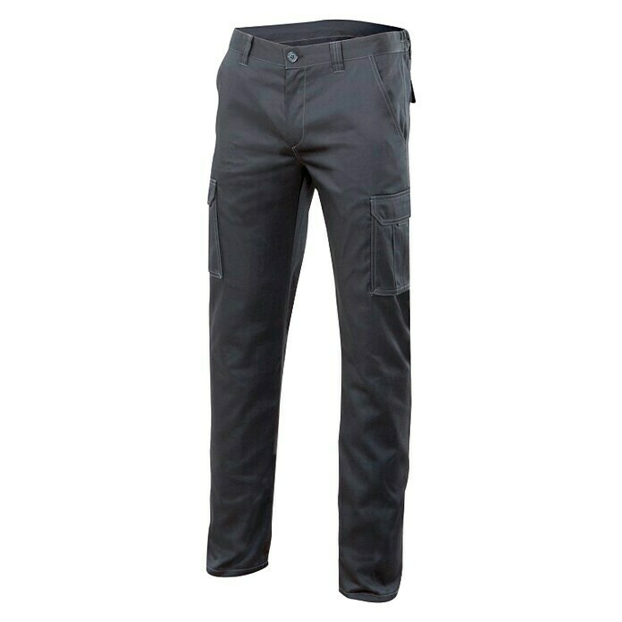 Velilla Pantalones de trabajo Stretch multibolsillos (48, Negro, 16% poliéster, 46% algodón, 38% EMET)