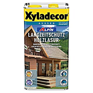 Xyladecor Langzeitschutz-Holzlasur Alpin (Farblos, 5 l, Seidenglänzend, Lösemittelbasiert)