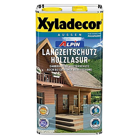 Xyladecor Holzlasur Alpin (Farblos, 5 l, Seidenglänzend)