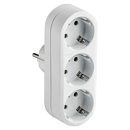 Adaptador de corriente universal triple TT