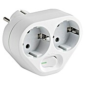 Ladrón con interruptor doble TT (Blanco, Número de enchufes Euro: 2 ud.) | BAUHAUS