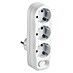 Ladrón triple TT con interruptor 