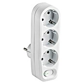 Ladrón triple TT con interruptor (Blanco, Número de enchufes Euro: 3 ud.) | BAUHAUS