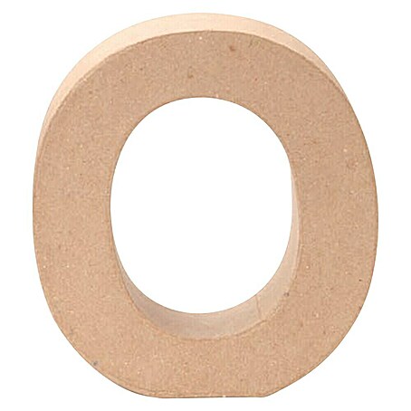 Glorex Papp-Buchstabe (Motiv: O, Pappe, L x B x H: 17,5 x 15,5 x 5,5 cm)