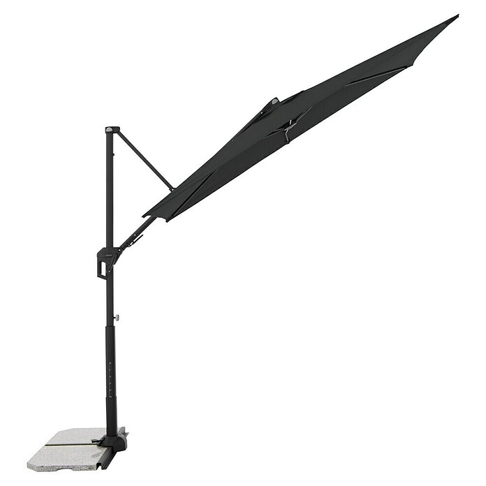 Doppler Active Ampelschirm Side City (Anthrazit, Bespannungsmaß (L x B): 240 x 135 cm) | BAUHAUS