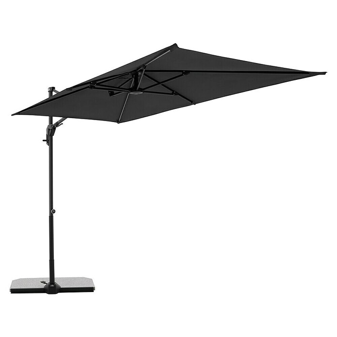Doppler Active Ampelschirm Side City (Anthrazit, Bespannungsmaß (L x B): 240 x 135 cm) | BAUHAUS