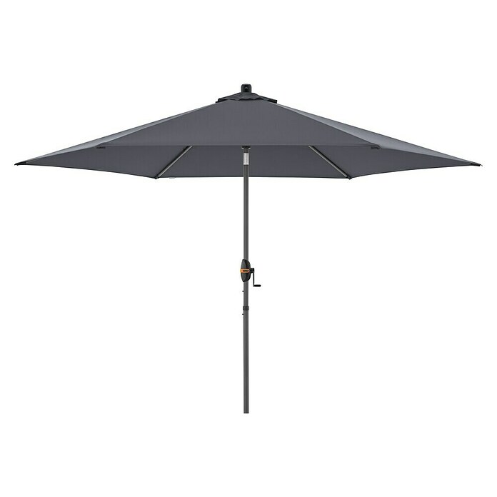 Doppler Marktschirm rund myZone Auto Tilt (Anthrazit, Durchmesser Bespannung: 305 cm) | BAUHAUS