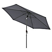 Doppler Marktschirm rund myZone Auto Tilt (Anthrazit, Durchmesser Bespannung: 305 cm) | BAUHAUS