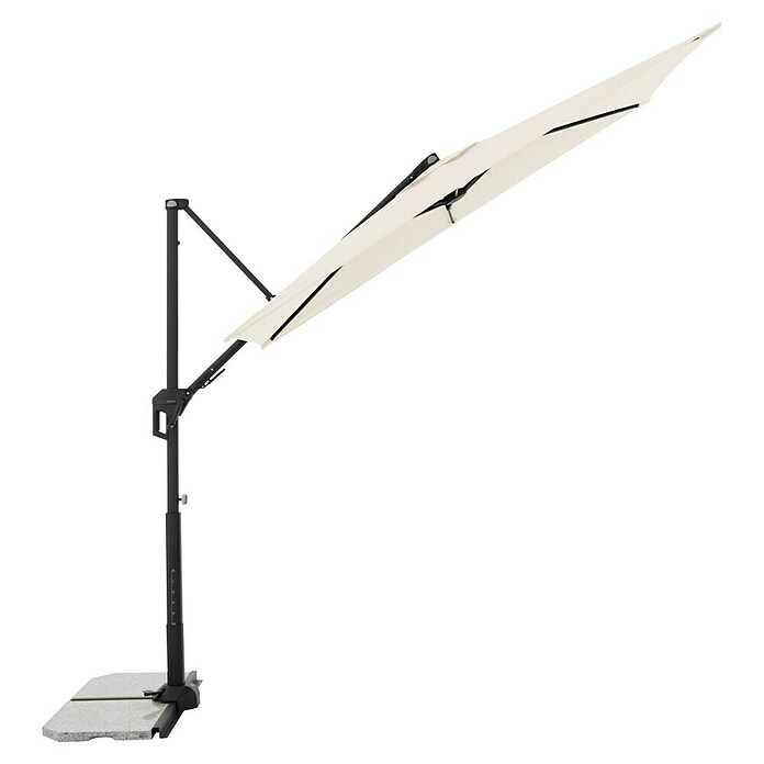 Doppler Active Ampelschirm Side City (Natur, Bespannungsmaß (L x B): 240 x 135 cm) | BAUHAUS