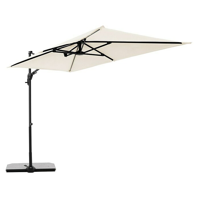 Doppler Active Ampelschirm Side City (Natur, Bespannungsmaß (L x B): 240 x 135 cm) | BAUHAUS