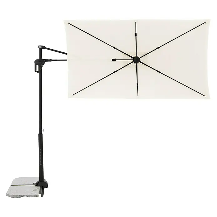 Doppler Active Ampelschirm Side City - Natur, Bespannungsmaß (L x B): 240 x 135 cm - Der rechteckige Gartenschirm bietet optimalen Sonnenschutz. Das robuste Gestell sorgt für Stabilität und Langlebigkeit.